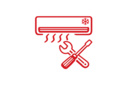 Air conditioning installation icon